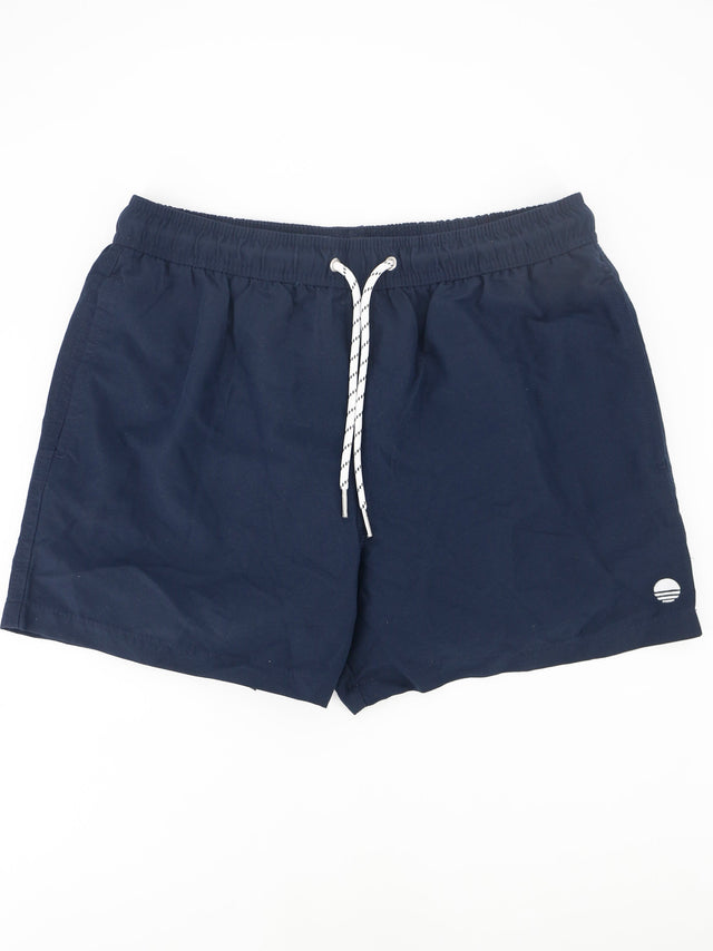 Image for Men's Plain Solid Swim Short,Navy