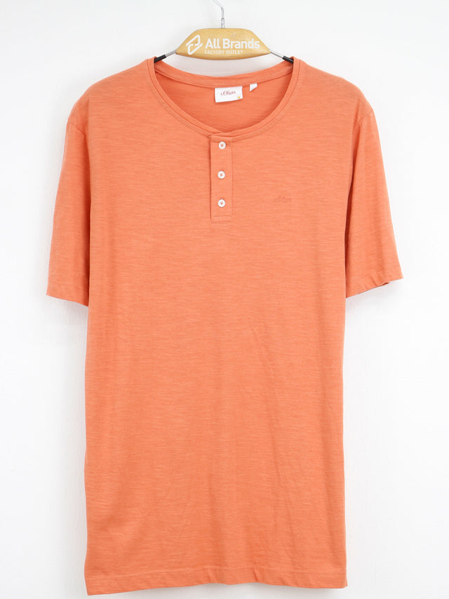 Image for Men's Textured Shirt,Orange