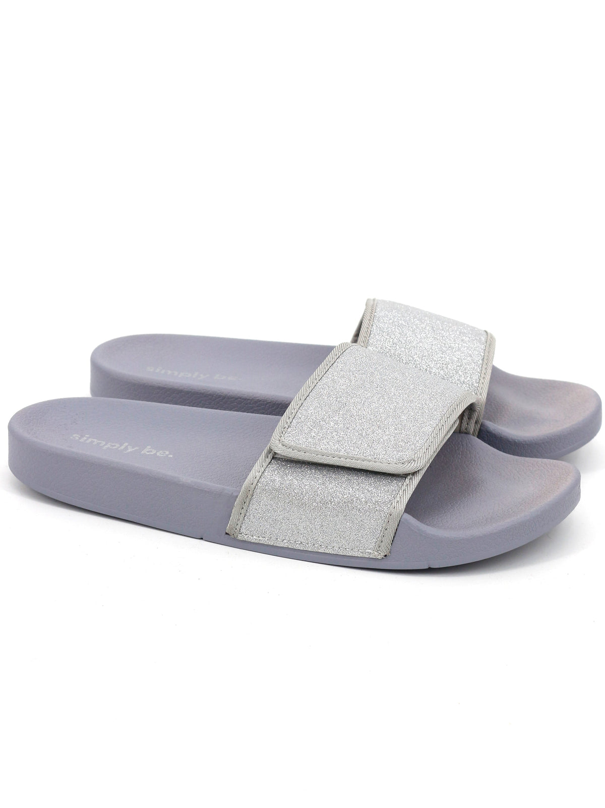 Image for Women's Brilliant Slide Sandals,Silver