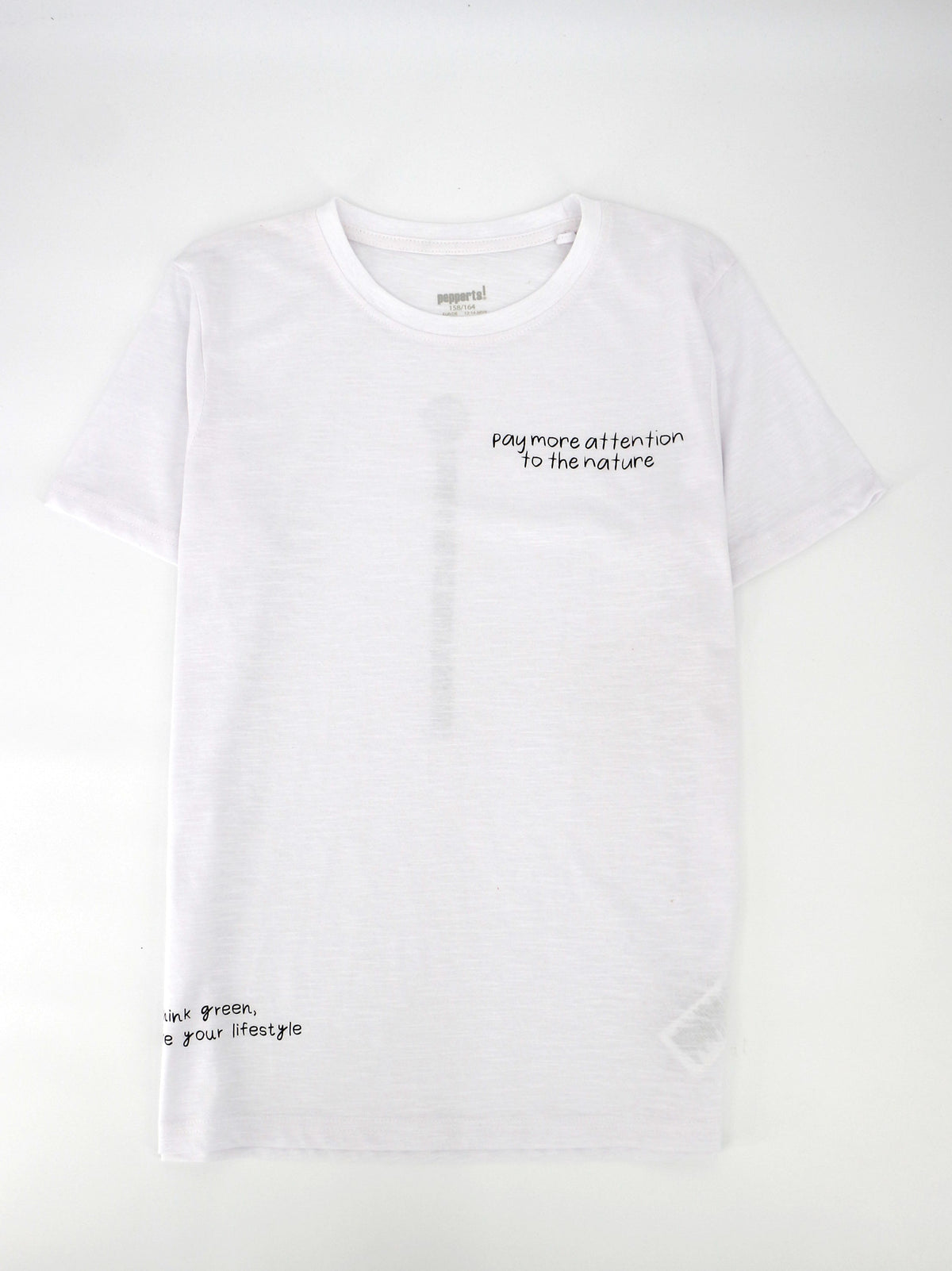 Image for Kids Boy Front And Back Graphic Printed T-Shirt,White