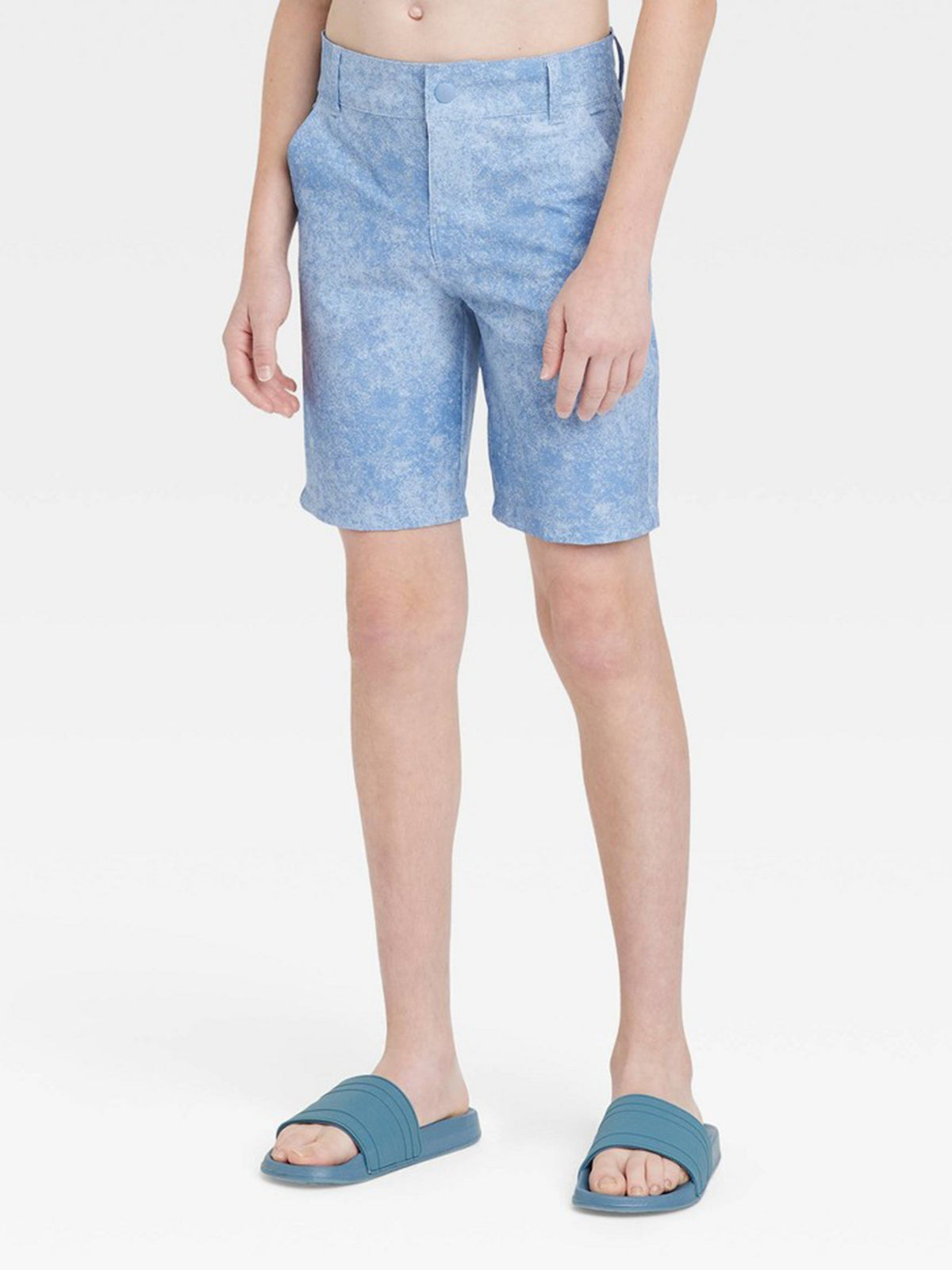 Image for Kids Boy Textured Swim Short,Blue