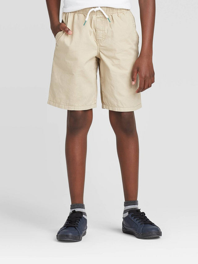 Image for Kids Boy Plain Solid Pull On Short,Beige
