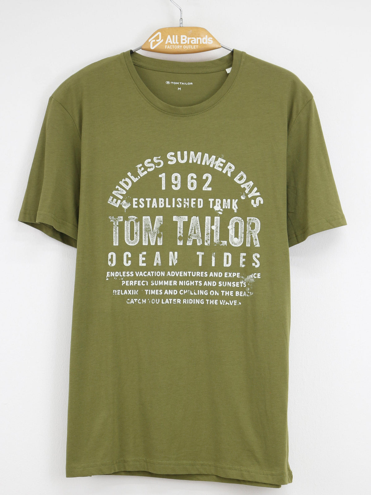 Image for Men's Graphic Printed T-Shirt,Olive