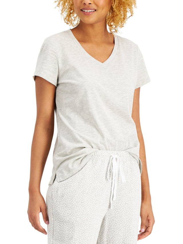 Image for Women's Plain Solid Pajamas T-Shirt,Grey