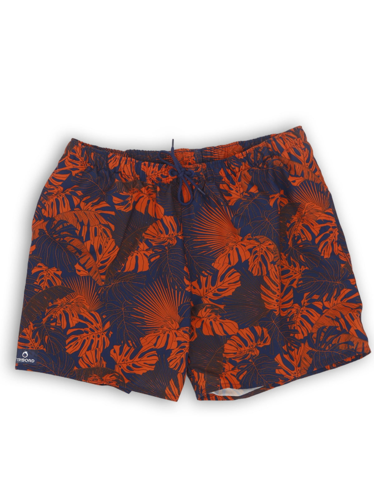 Image for Men's Tropical Printed Swim Short,Navy