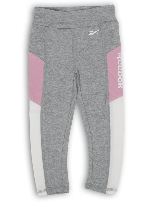 Image for Kid's Girl Brand Logo Printed Sport Legging,Light Grey