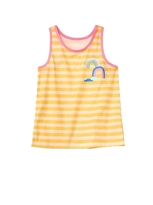 Image for Kids Girl Striped Sleepwear Top,Yellow