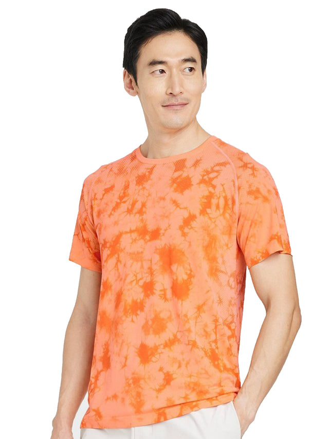 Image for Men's Tie Dye Sport T-Shirt,Orange