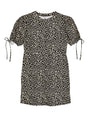 Image for Women's Animal Print Dress,Black/Beige