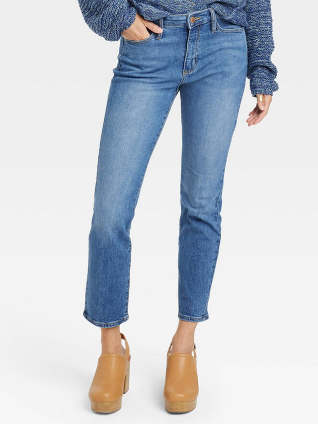 Image for Women's Washed Jeans,Blue
