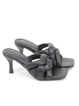 Image for Women's Braided Heeled Sandals,Black