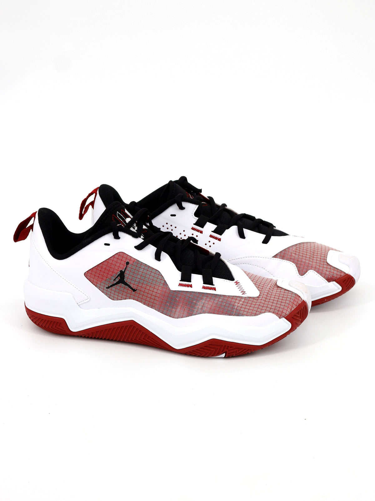 Image for Men's Jordan One Basketball Sneakers,Red/White