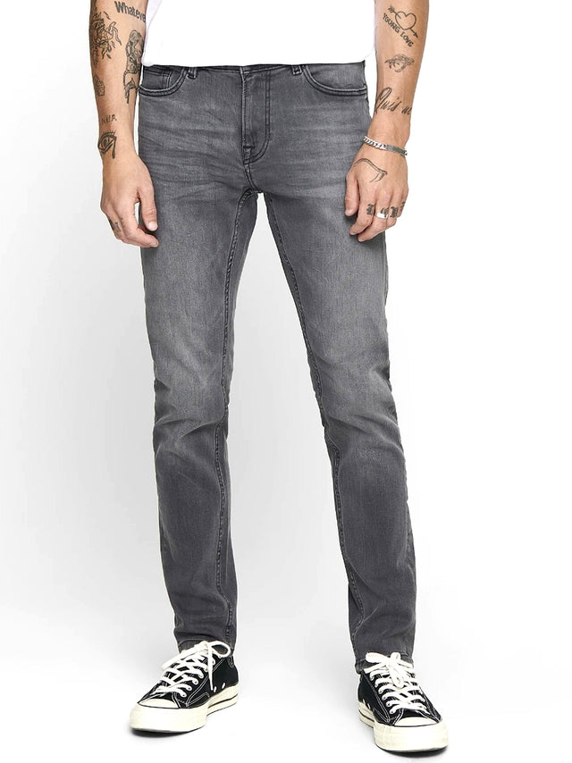 Image for Men's Washed Jeans,Grey