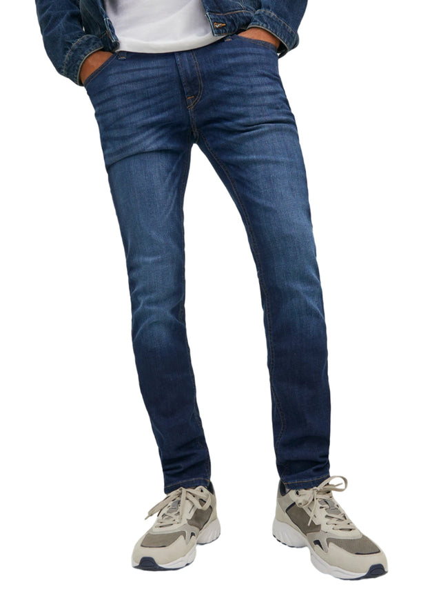 Image for Men's Washed Jeans,Navy Blue