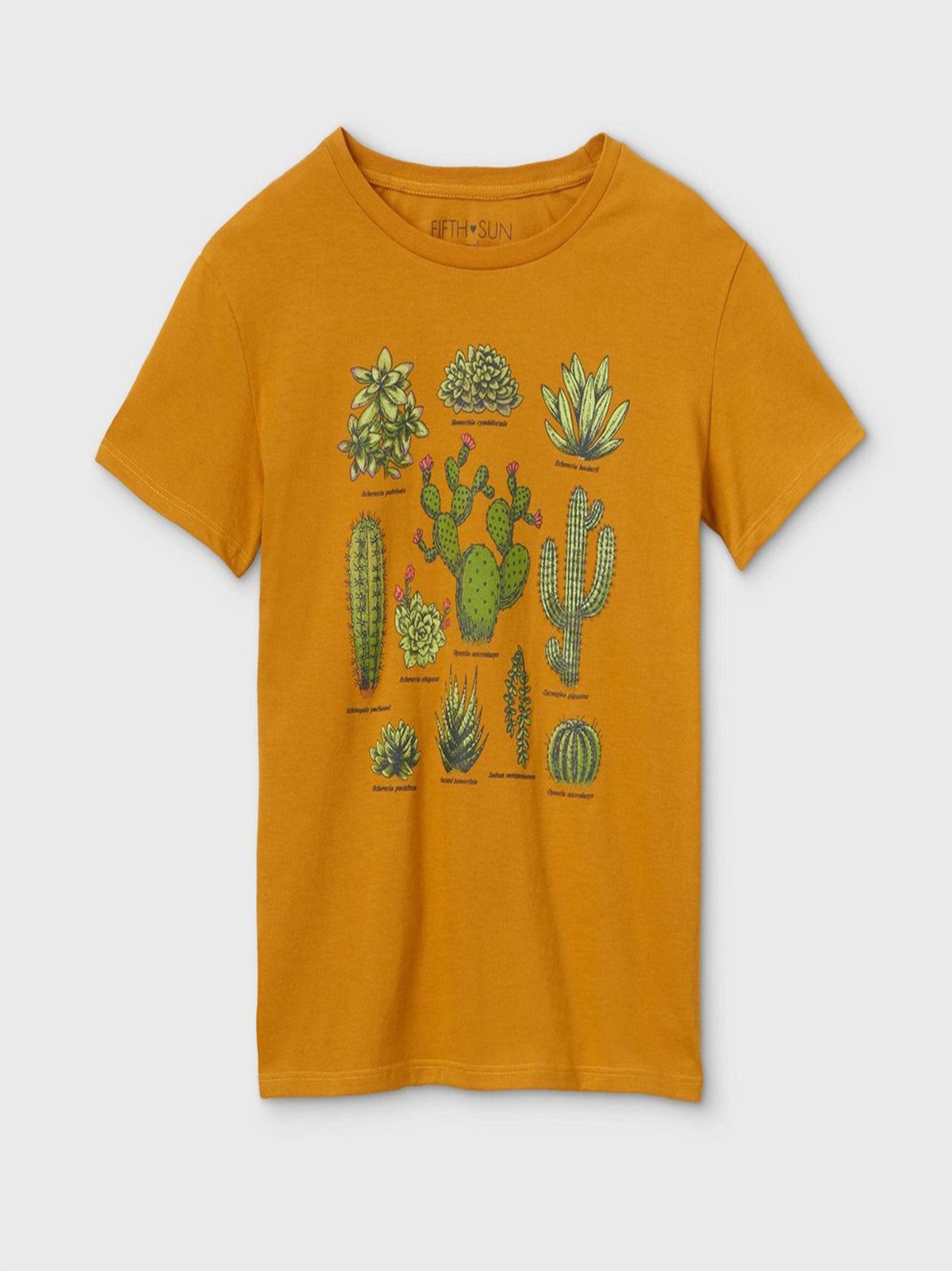 Image for Women's Graphic Printed T-Shirt,Mustard
