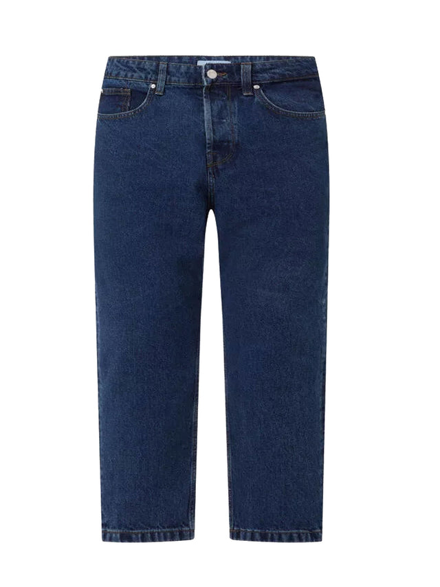 Image for Men's Cropped Jeans,Dark Blue