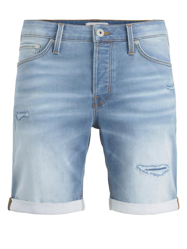 Image for Men's Ripped Washed Denim Shirt,Light Blue