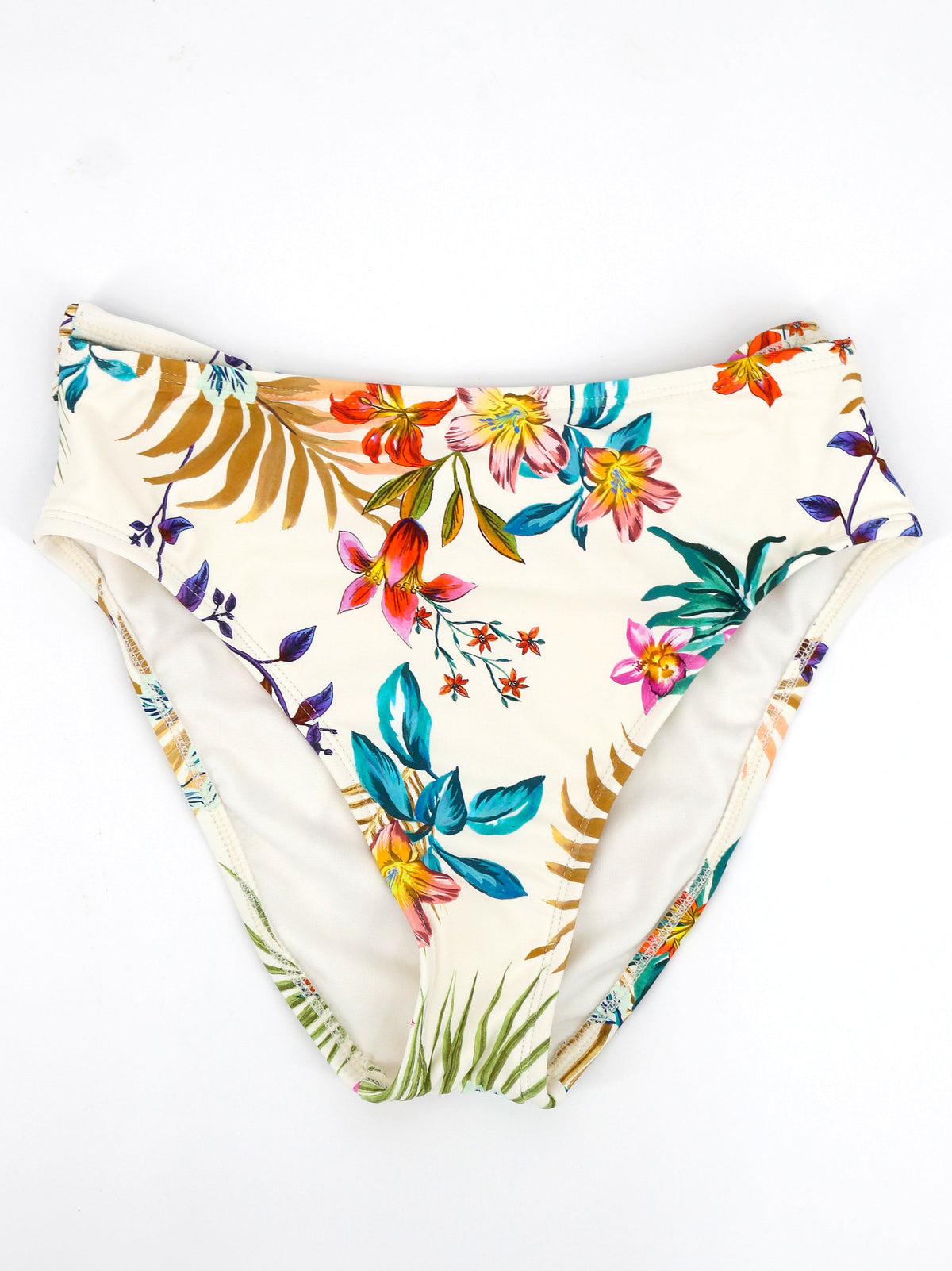 Image for Women's Floral Printed Bikini Bottom,Beige