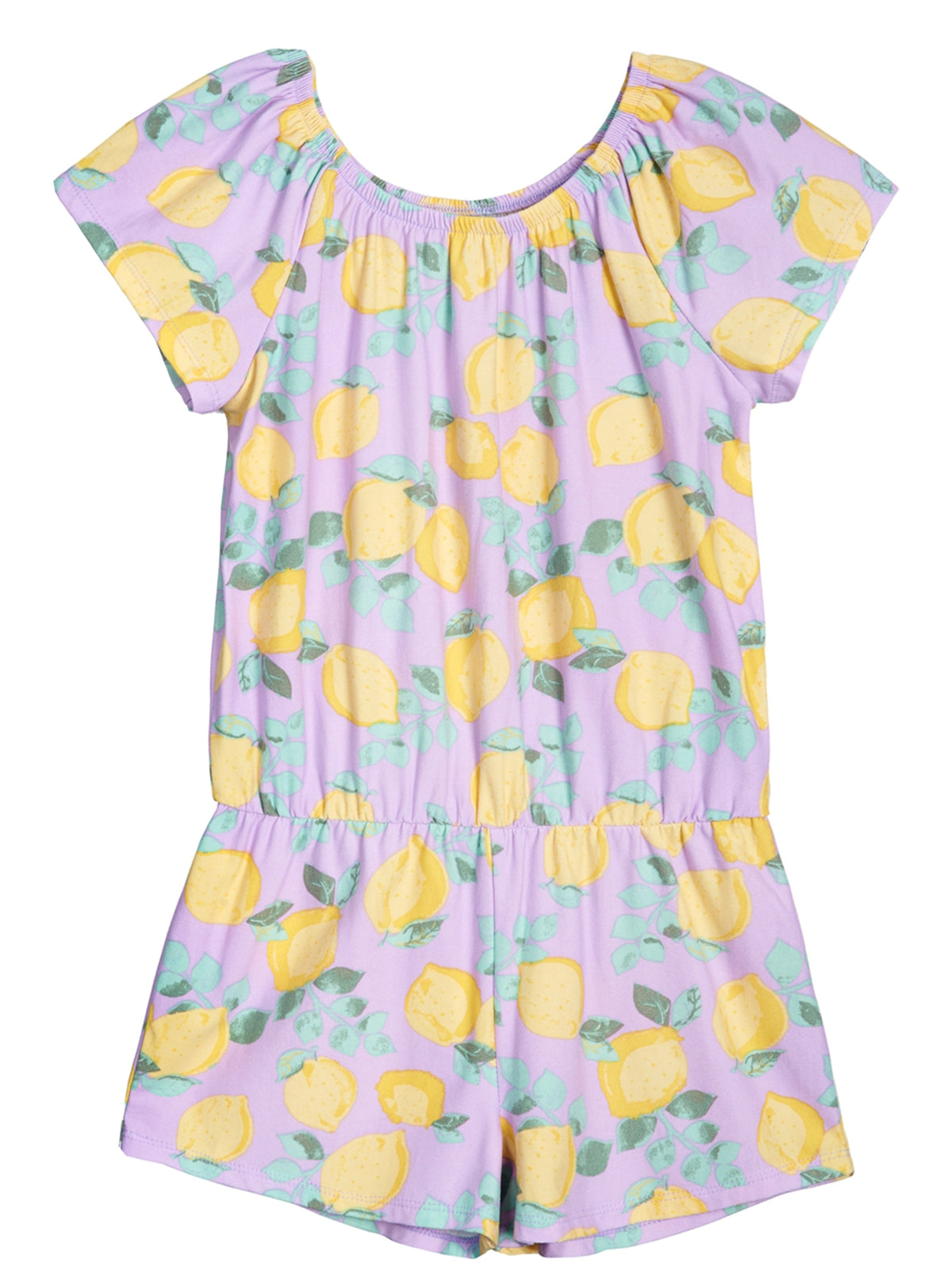 Image for Kids Girl All Over Lemon Printed Romper,Purple
