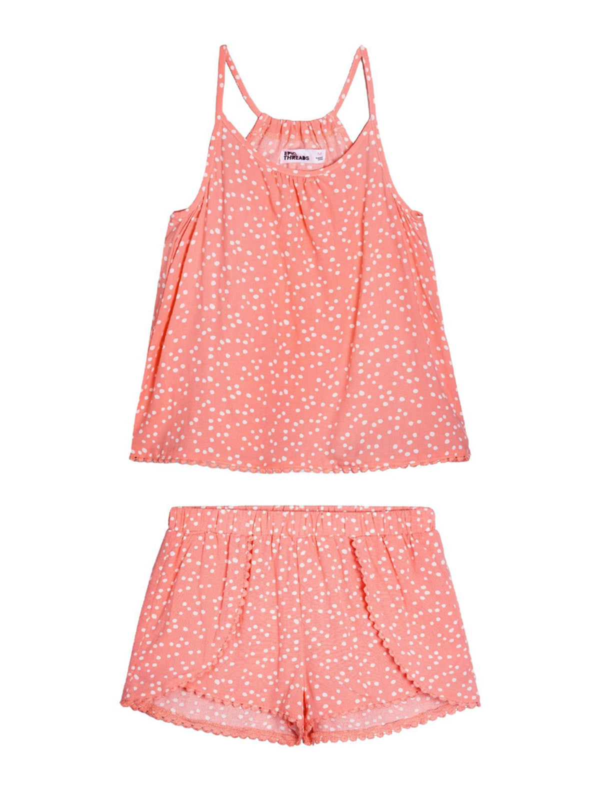 Image for Kids Girl Polka Dots 2 Pcs Set,Coral