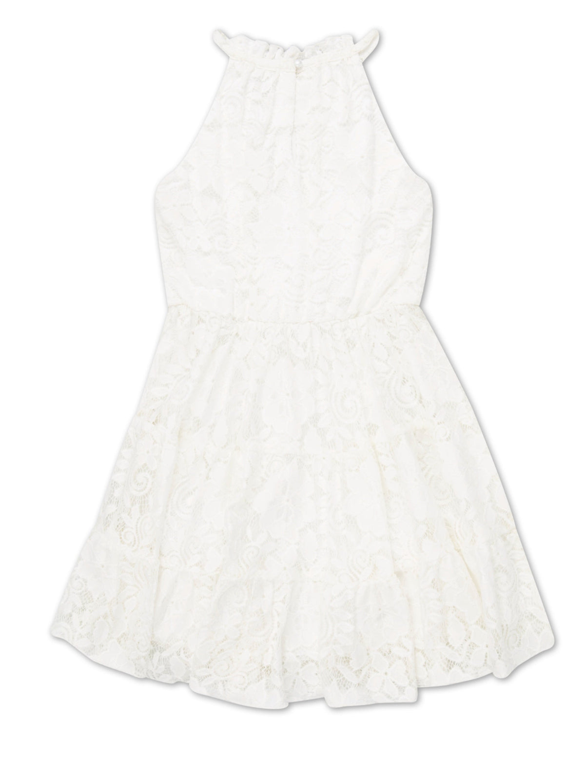 Image for Kids Girl Floral Lace Dress,White