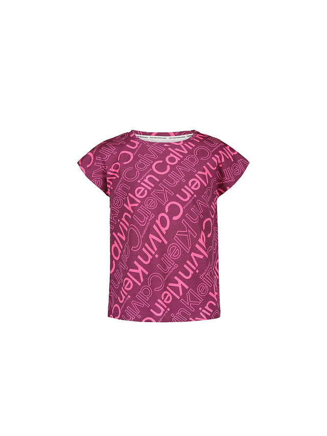 Image for Kid's Girl Brand Logo Printed T-Shirt,Dark Purple