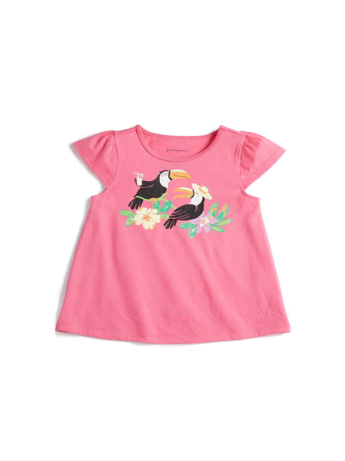 Image for Kid's Girl Graphic Printed T-Shirt,Pink
