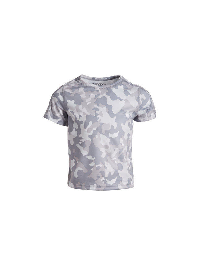 Image for Kid's Boy Camo Printed T-Shirt,Grey