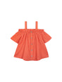 Image for Kid's Girl Textured Challis Top,Coral