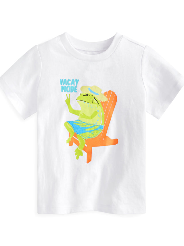 Image for Kids Boy Graphic Printed T-Shirt,White