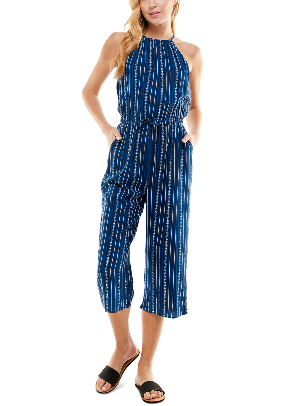 Image for Women's Printed Jumpsuit,Blue