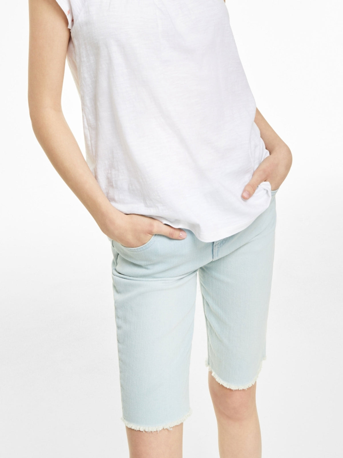 Image for Women's Cutoff Denim Short,Light Blue