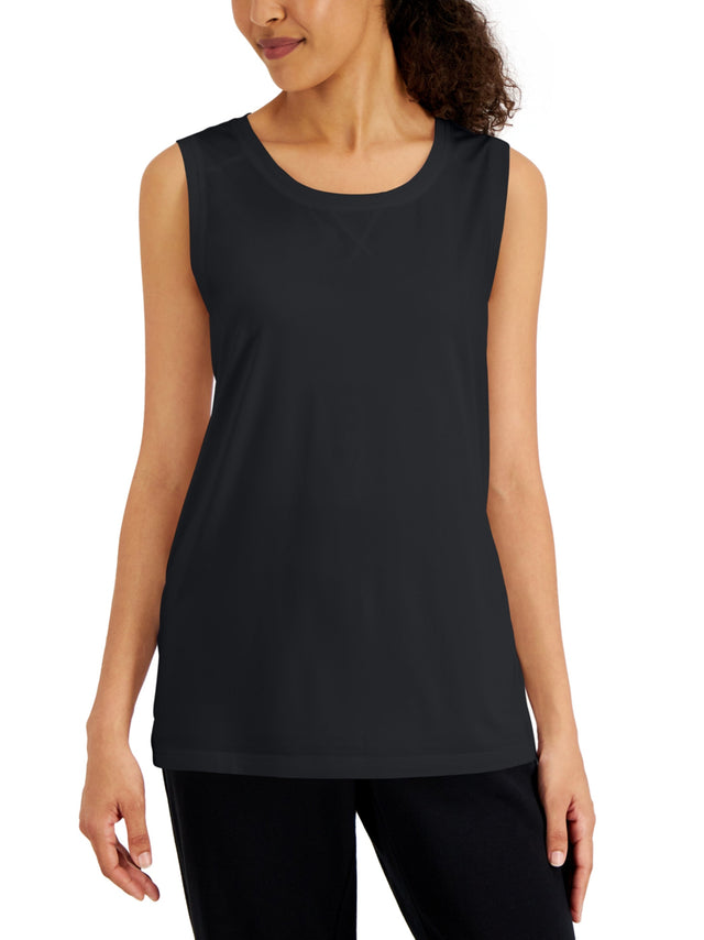 Image for Women's Plain Solid Sport Tank,Black