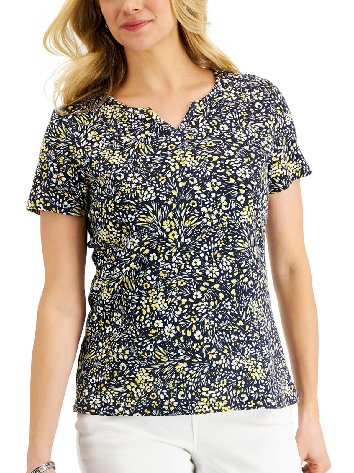 Image for Women's Floral Printed Top,Multi