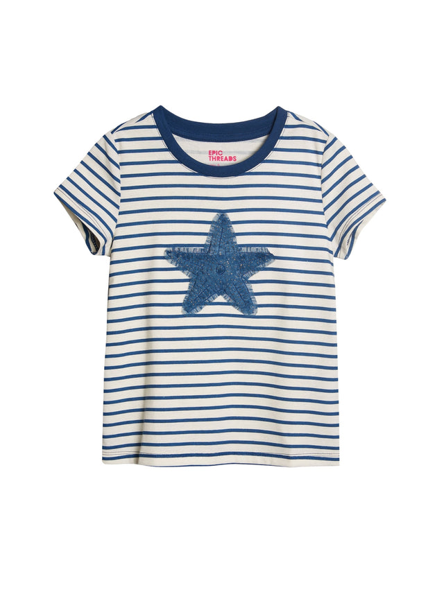 Image for Kid's Girl Striped T-Shirt,White