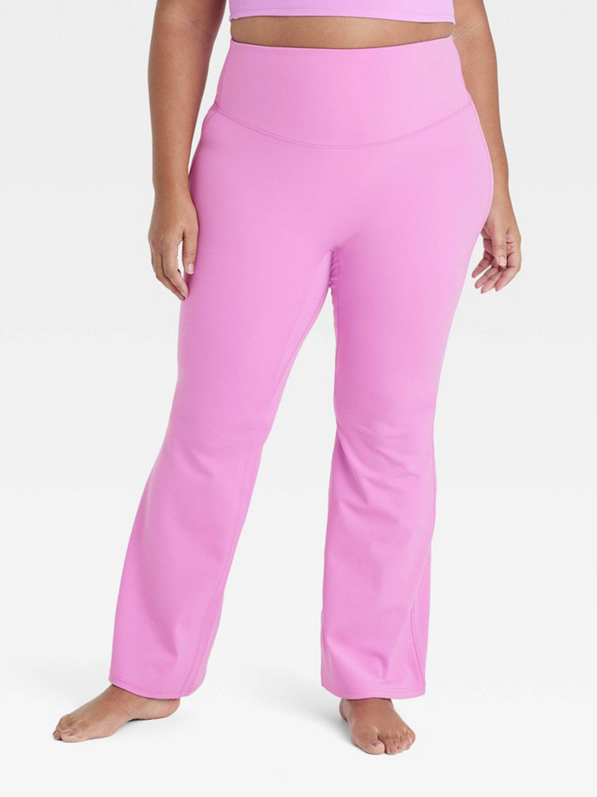 Image for Women's Plain Solid Flare Legging,Purple