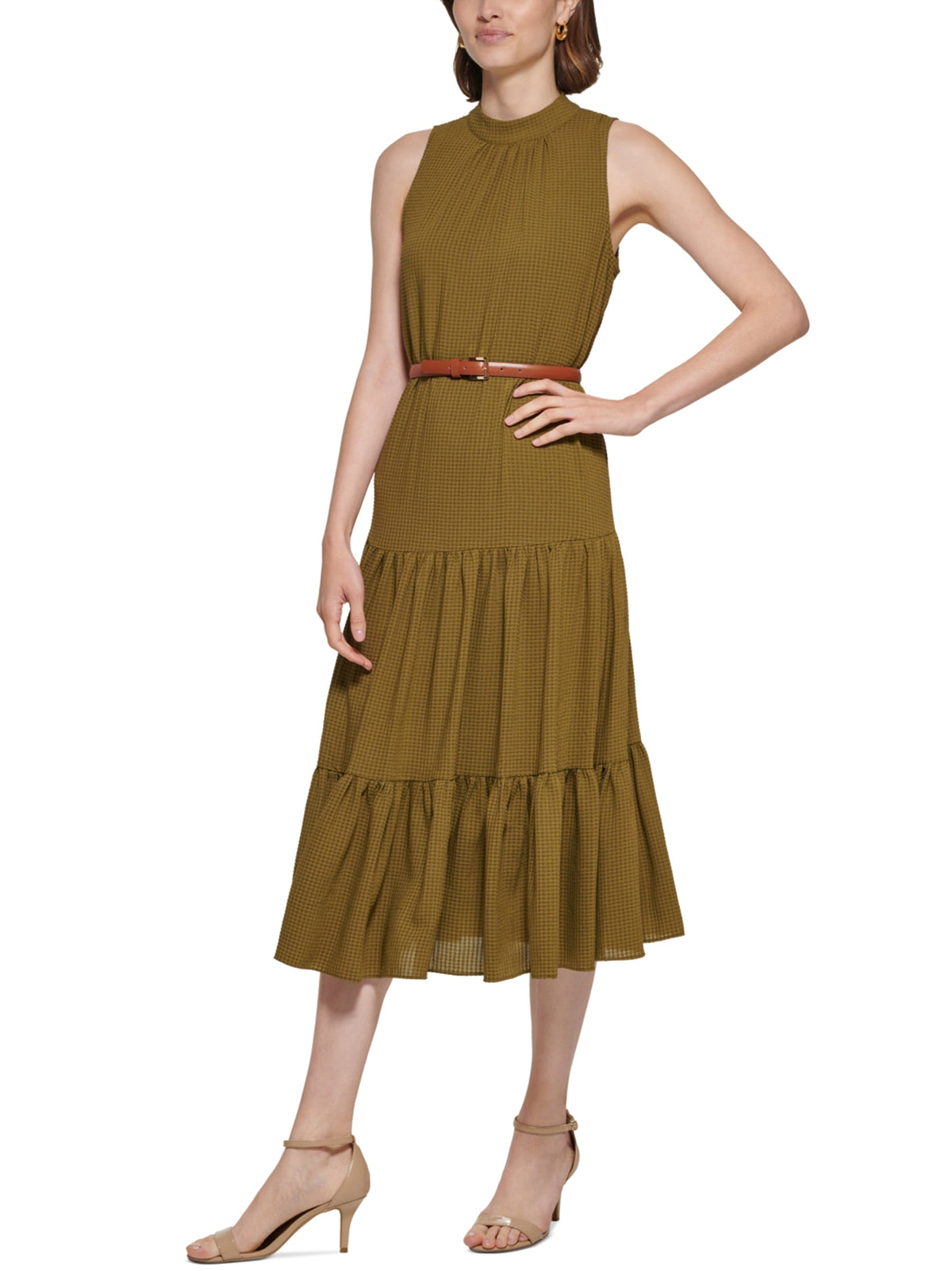 Image for Women's Textured Dress,Olive