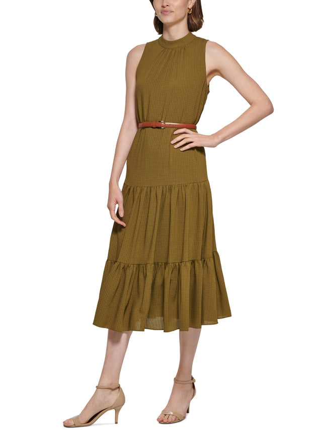 Image for Women's Textured Dress,Olive