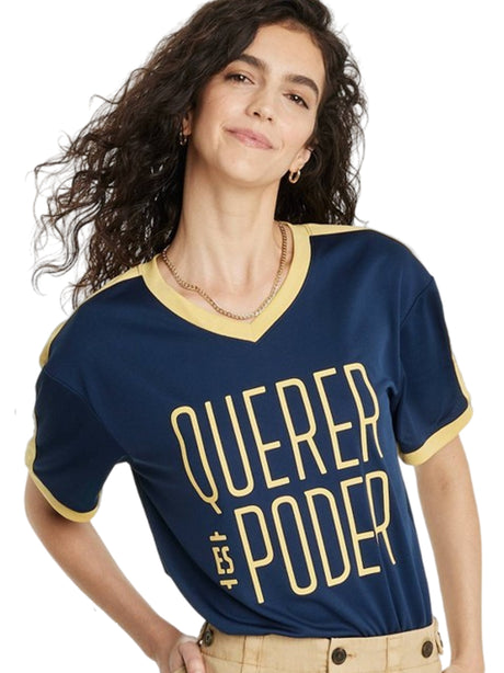 Image for Women's Graphic Printed T-Shirt,Navy