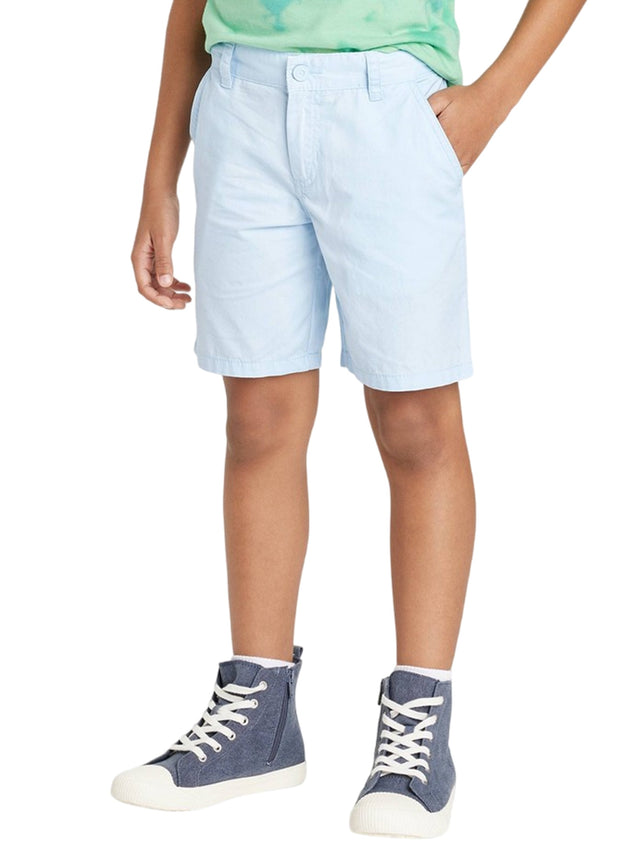 Image for Kids Boy Plain Solid Short,Light Blue 