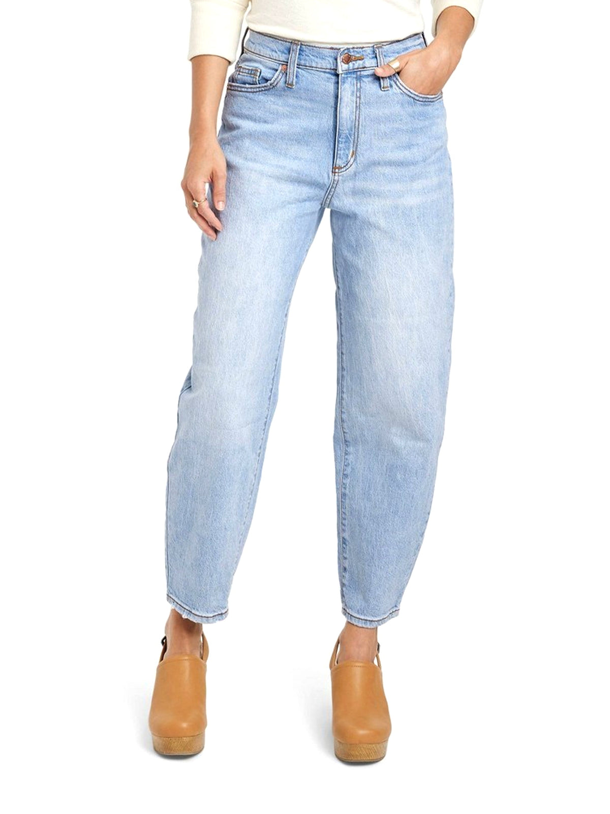 Image for Women's Plain Solid Jeans,Light Blue 