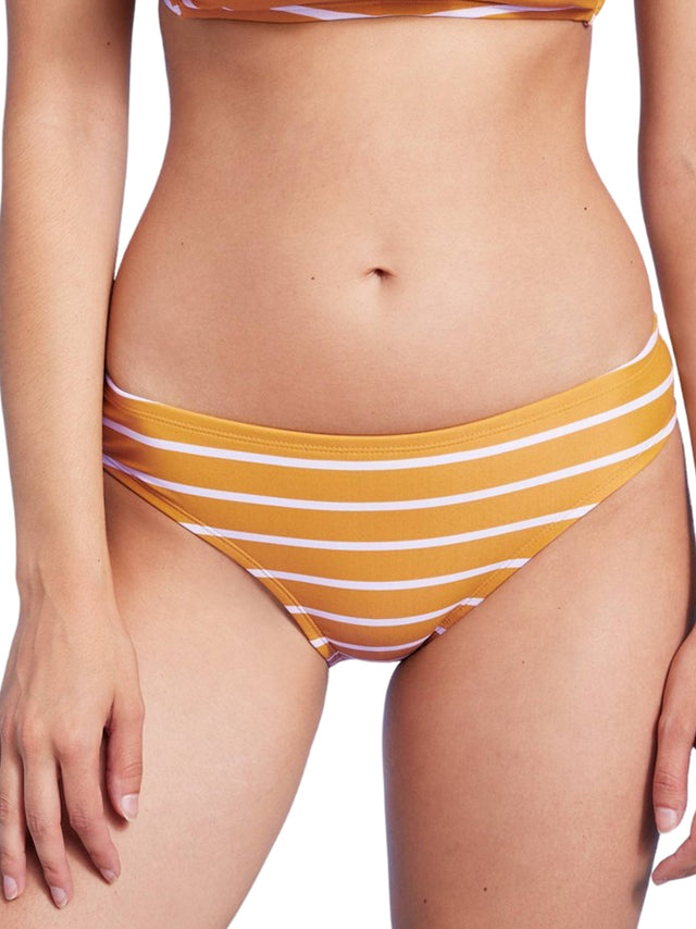 Image for Women's Striped Bikini Bottom ,Mustard