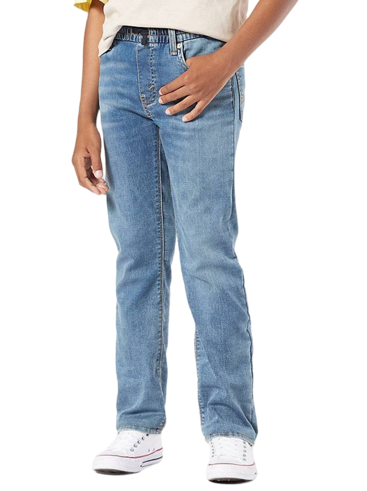 Image for Kids Boy Washed Jeans,Light Blue