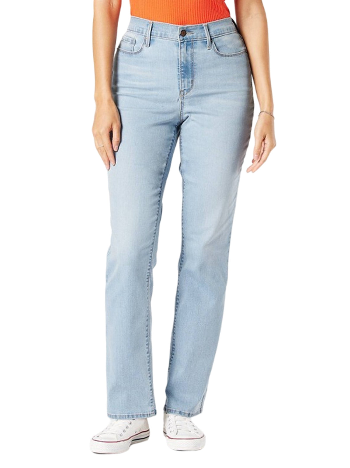 Image for Women's Washed Jeans,Light Blue