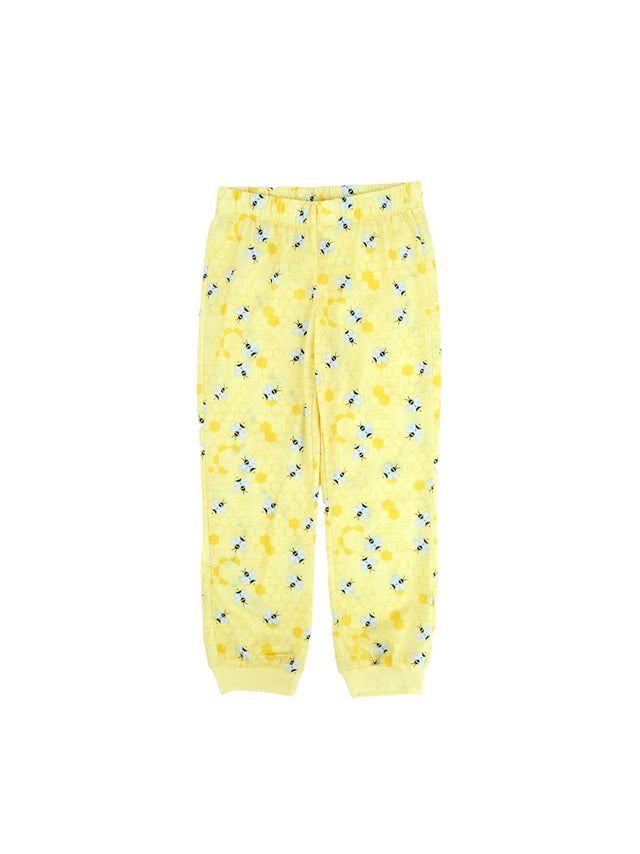 Image for Kids Girl Graphic Printed Pants,Yellow