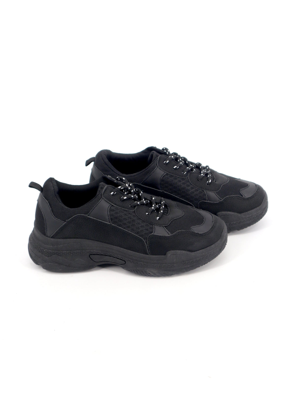 Image for Women Textured Sneakers,Black