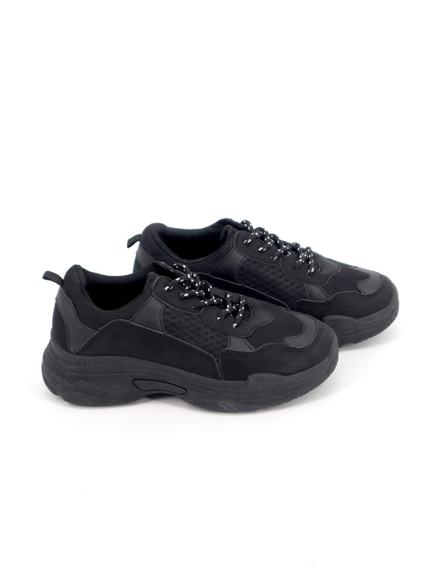 Image for Women Textured Sneakers,Black