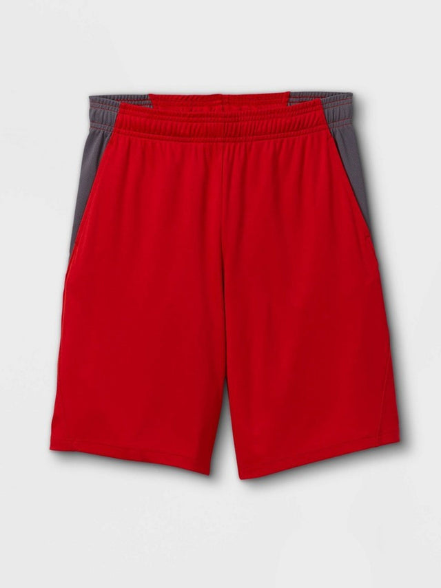 Image for Kids Boy's Plain Solid Sport Short,Red