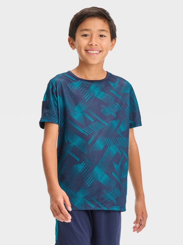 Image for Kids Boy's Printed Sport T-Shirt,Navy