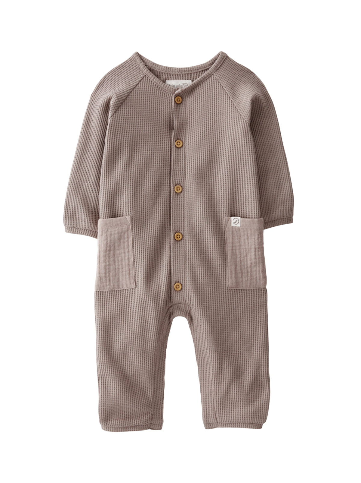 Image for Kids Boy's Ribbed Jumpsuits,Beige